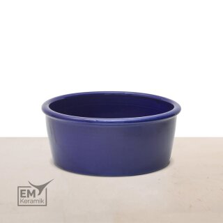 EM Keramik Hundenapf ca. 22  cm Durchmesser Blau *B-Ware